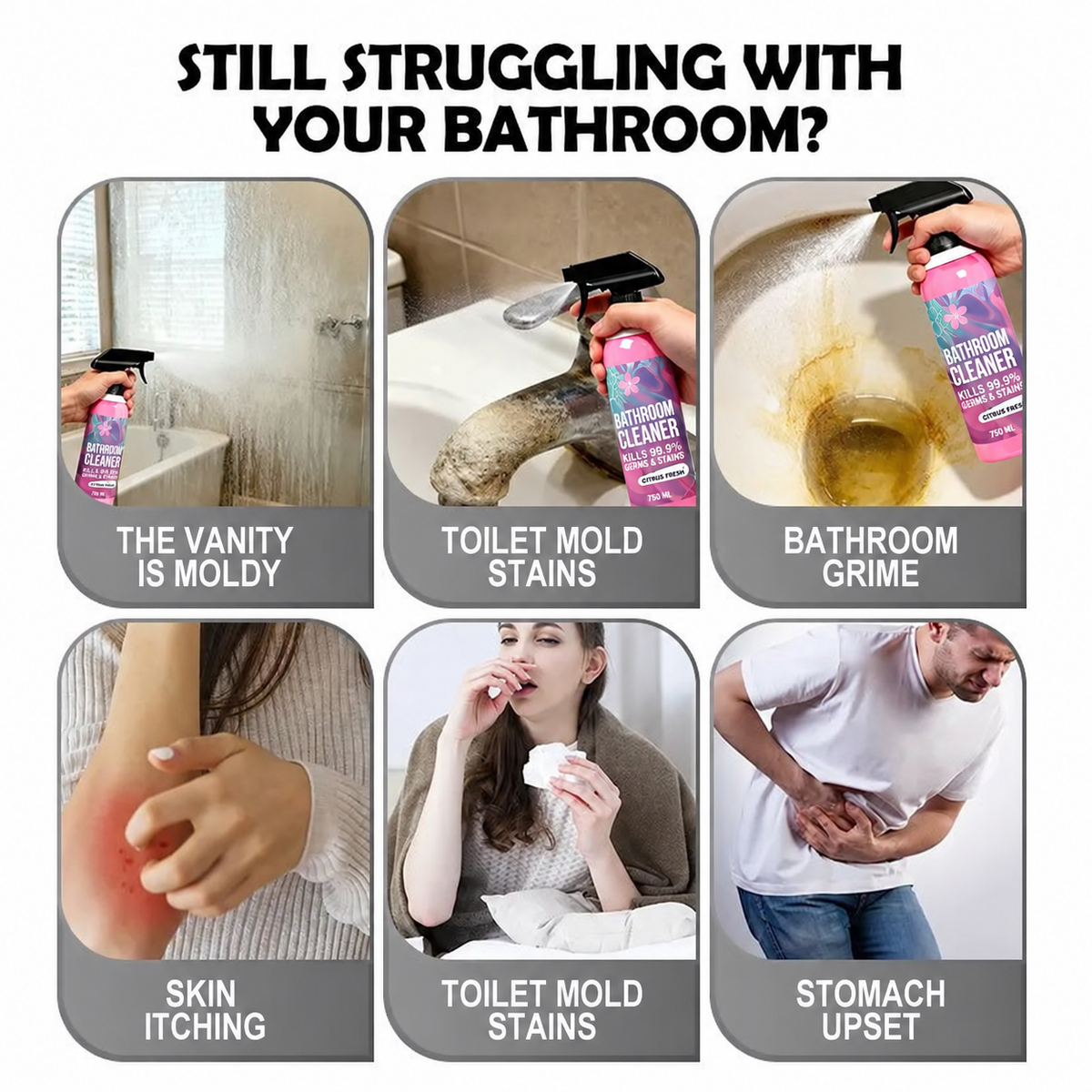 π₯ 50% OFF Bathroom Cleaner β Powerful Limescale, Mold & Grime Removal πΏβ¨