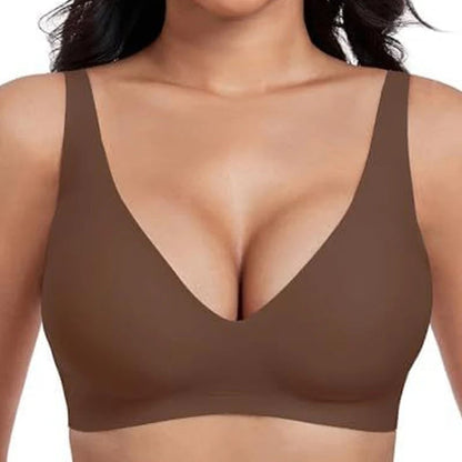 🏆Flash Sale⚡60K+ SOLD! Women Jelly Bras Wirefree Full Coverage No Underwire Everyday Bras Comfortable Wireless Padded Tshirt Bra