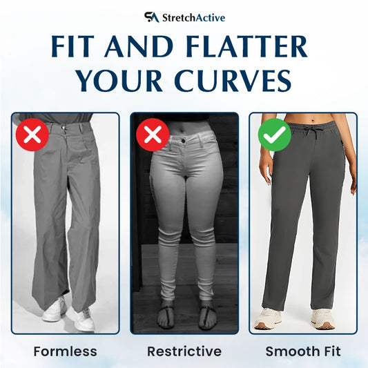 Vesaron- Women's Ultra Stretch Ice Silk Comfort Casual Pants