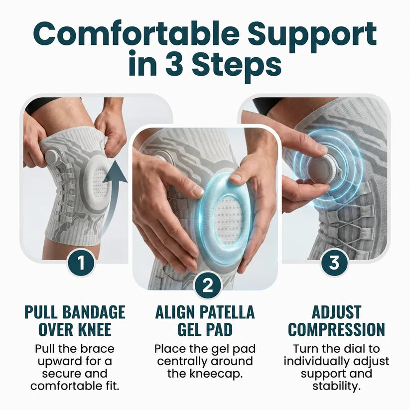 Knee support adjustment detail