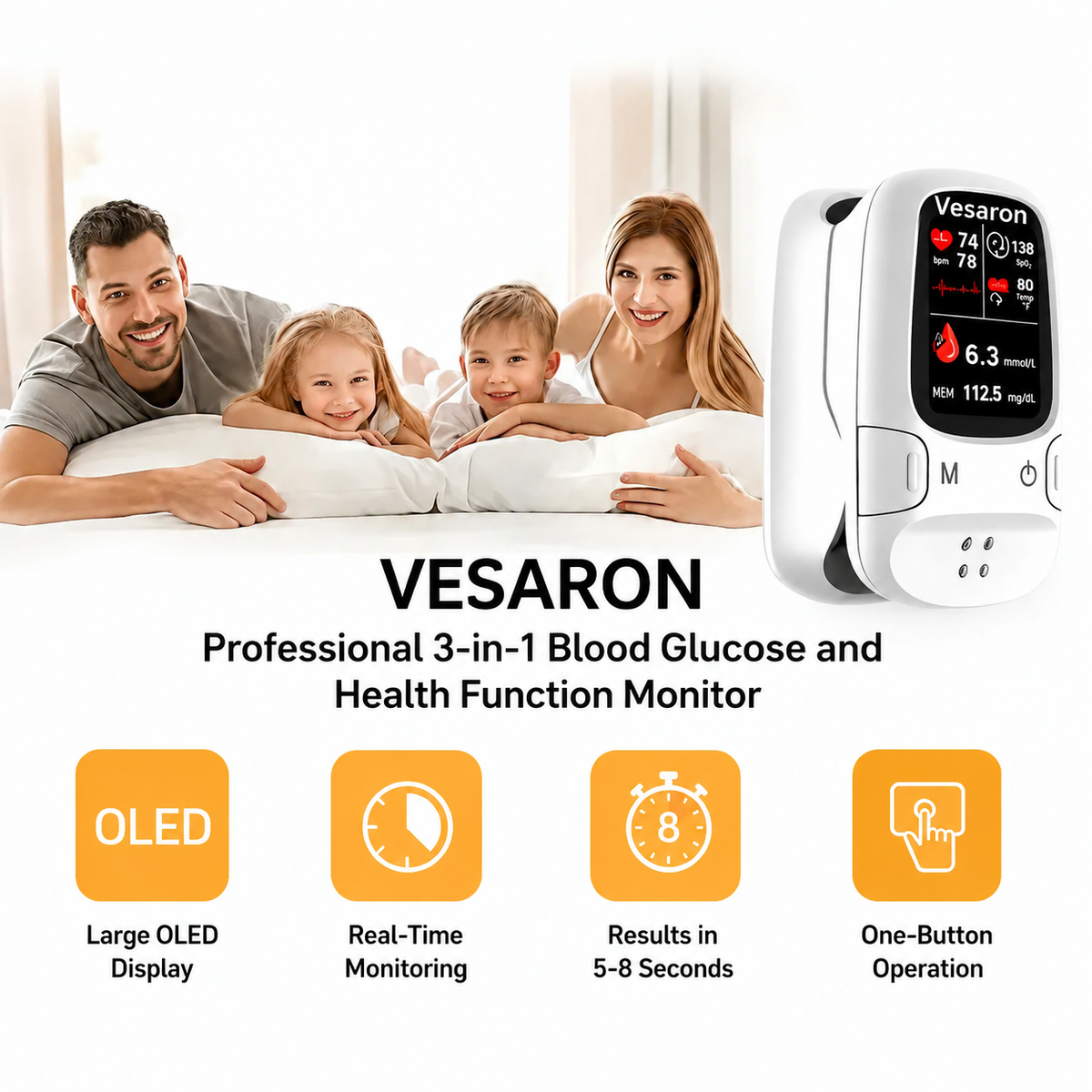 Vesaron™ Introduces the newly launched non-invasive smart blood glucose meter🔥🔥