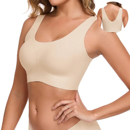 Seamless Bras for Women Full Coverage Wireless Bralette Widen Straps