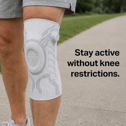 Knee support worn view