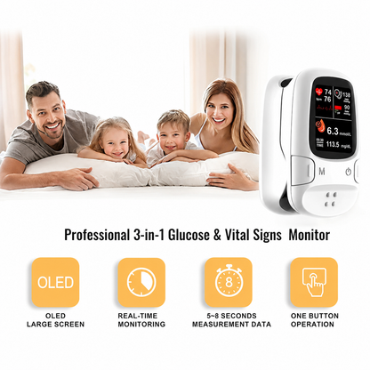 Non-Invasive Blood Glucose Monitor with Multi-Function Health Tracking
