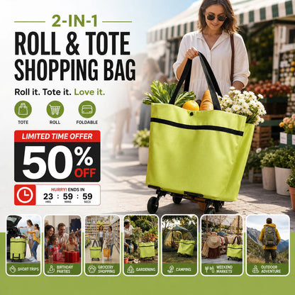 🔥HOT SALE 49% OFF🔥Foldable 2-in-1 Shopping Bag