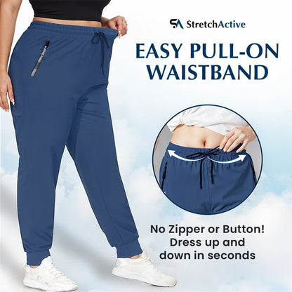 Vesaron- Women's Ultra Stretch Ice Silk Comfort Casual Pants
