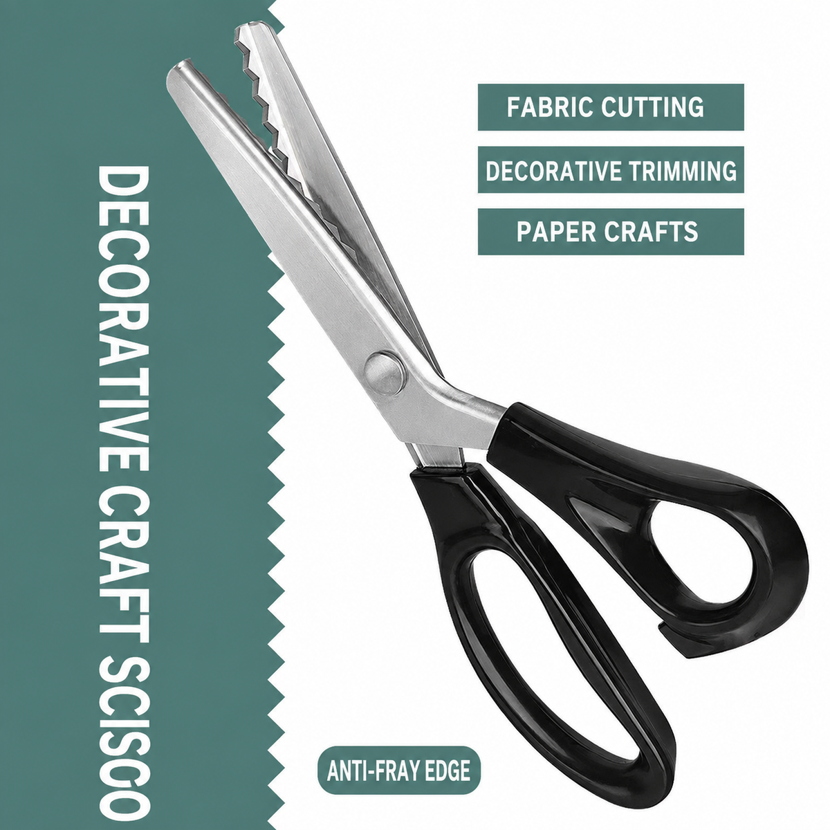 Handheld Serrated Craft Scissors