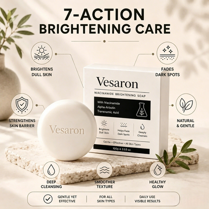 Niacinamide Skin Brightening Soap melasma dark spots freckle
