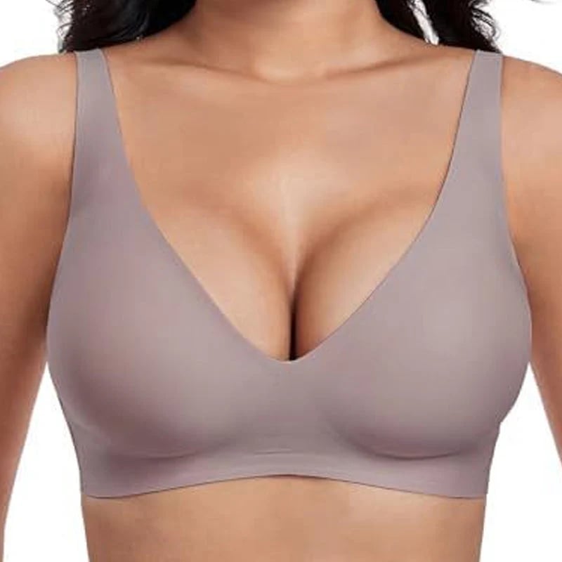 🏆Flash Sale⚡60K+ SOLD! Women Jelly Bras Wirefree Full Coverage No Underwire Everyday Bras Comfortable Wireless Padded Tshirt Bra