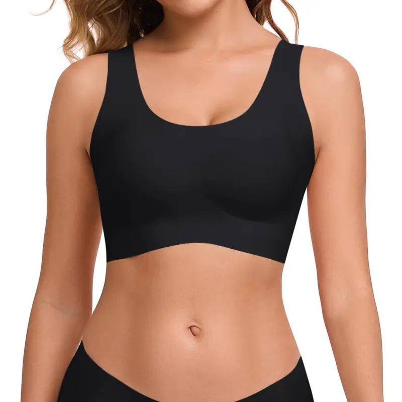 Seamless Bras for Women Full Coverage Wireless Bralette Widen Straps