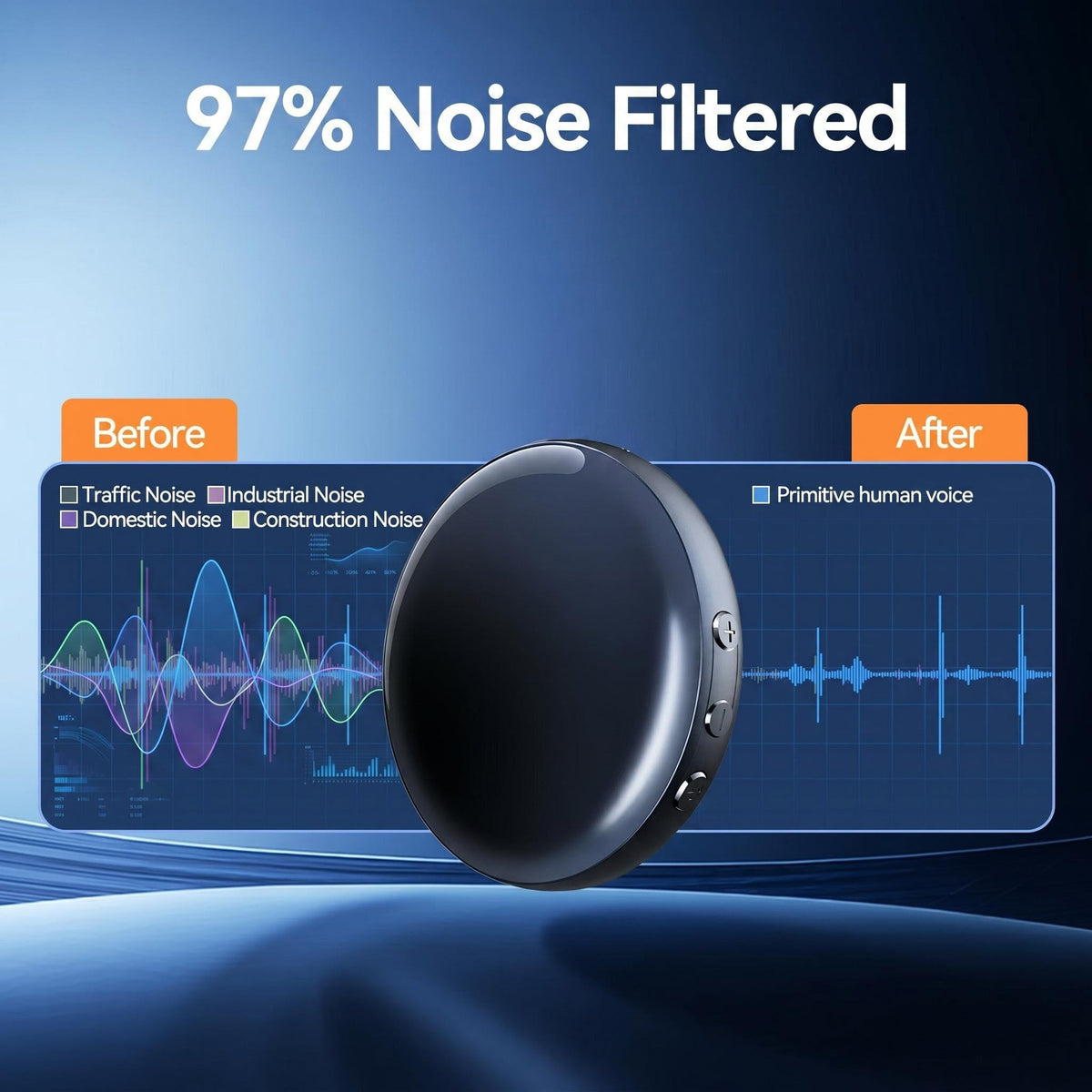 Ultra Magnetic Voice Recorder with HD Noise Reduction - Voice control