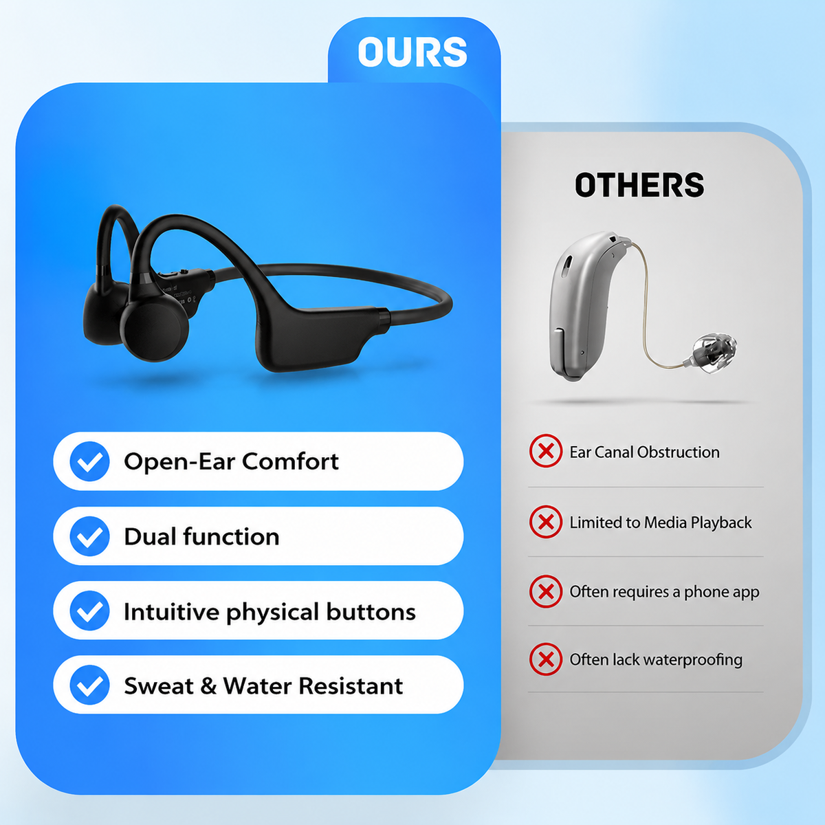 🔥 Hear Conversations More Clearly – Comfortable Bone-Conduction Hearing Support