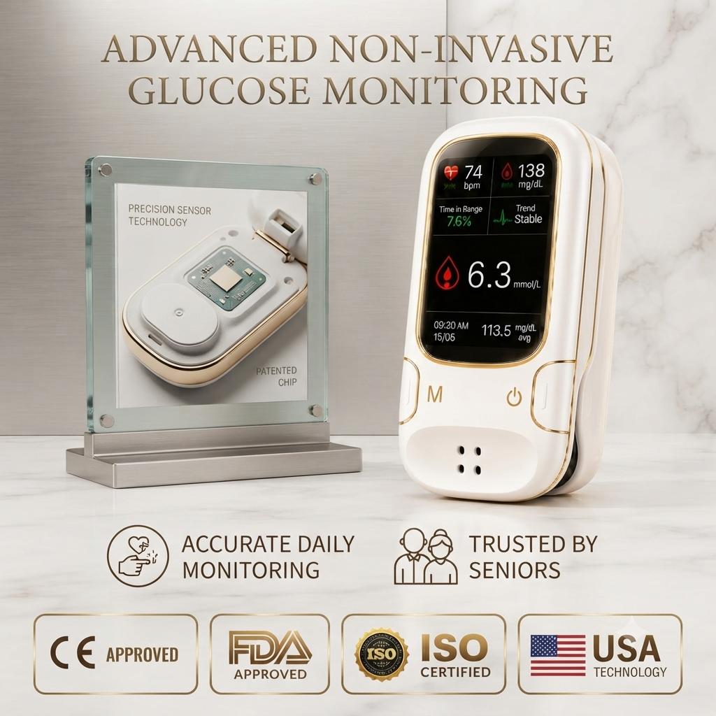 Non-Invasive Blood Glucose Monitor with Multi-Function Health Tracking