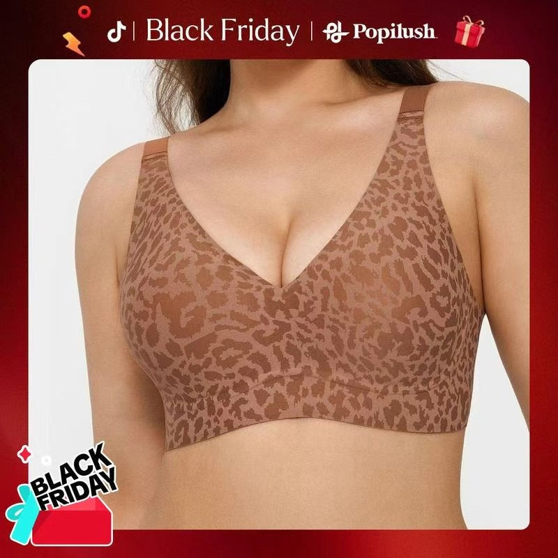🏆Flash Sale⚡60K+ SOLD! Women Jelly Bras Wirefree Full Coverage No Underwire Everyday Bras Comfortable Wireless Padded Tshirt Bra