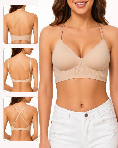 Low-Back Seamless Convertible Demi Bra