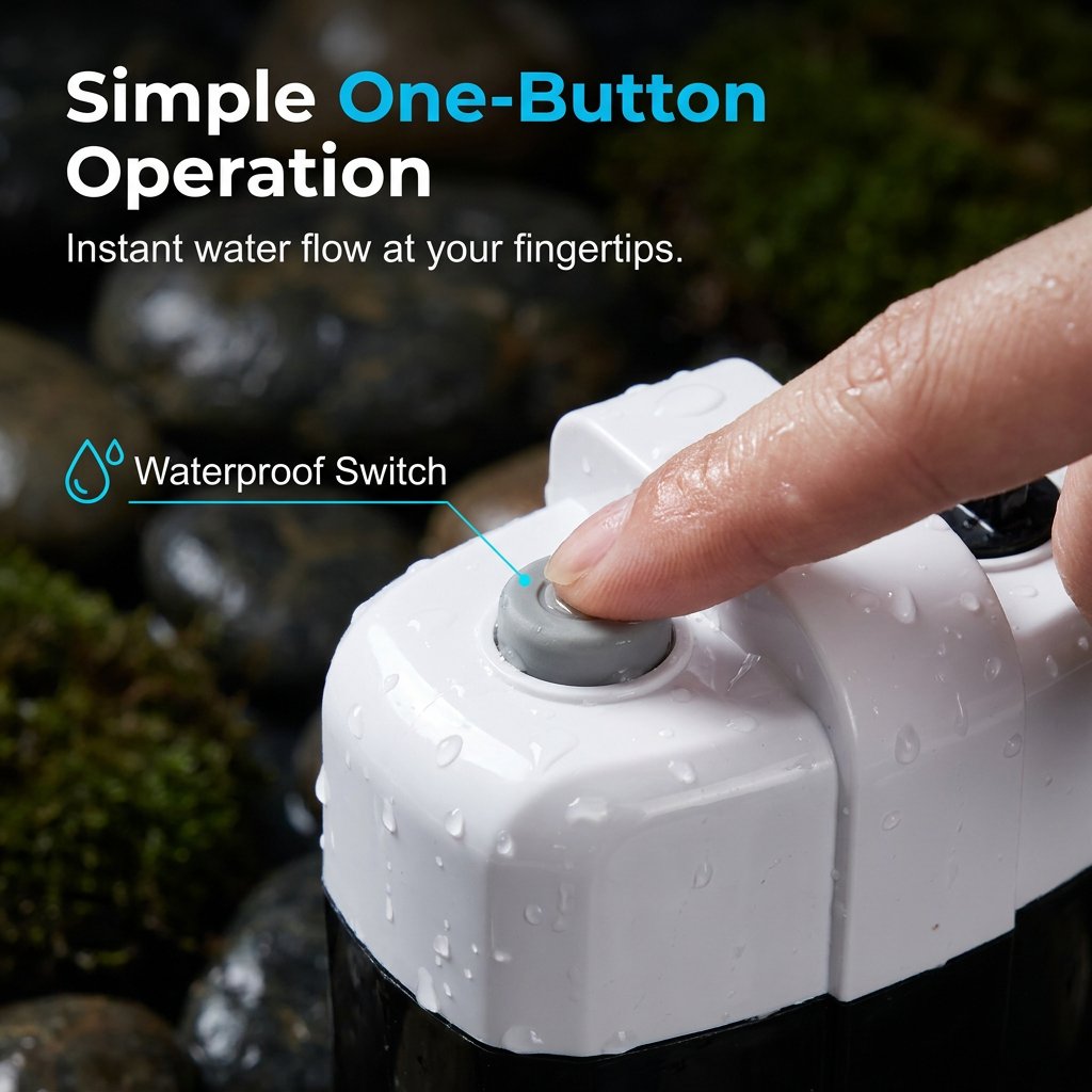 ✨Exclusive Offer🚿 Stay Fresh Outdoors💥 Portable Camping Shower with Adjustable Flow – For Easy & Convenient Outdoor Cleaning!