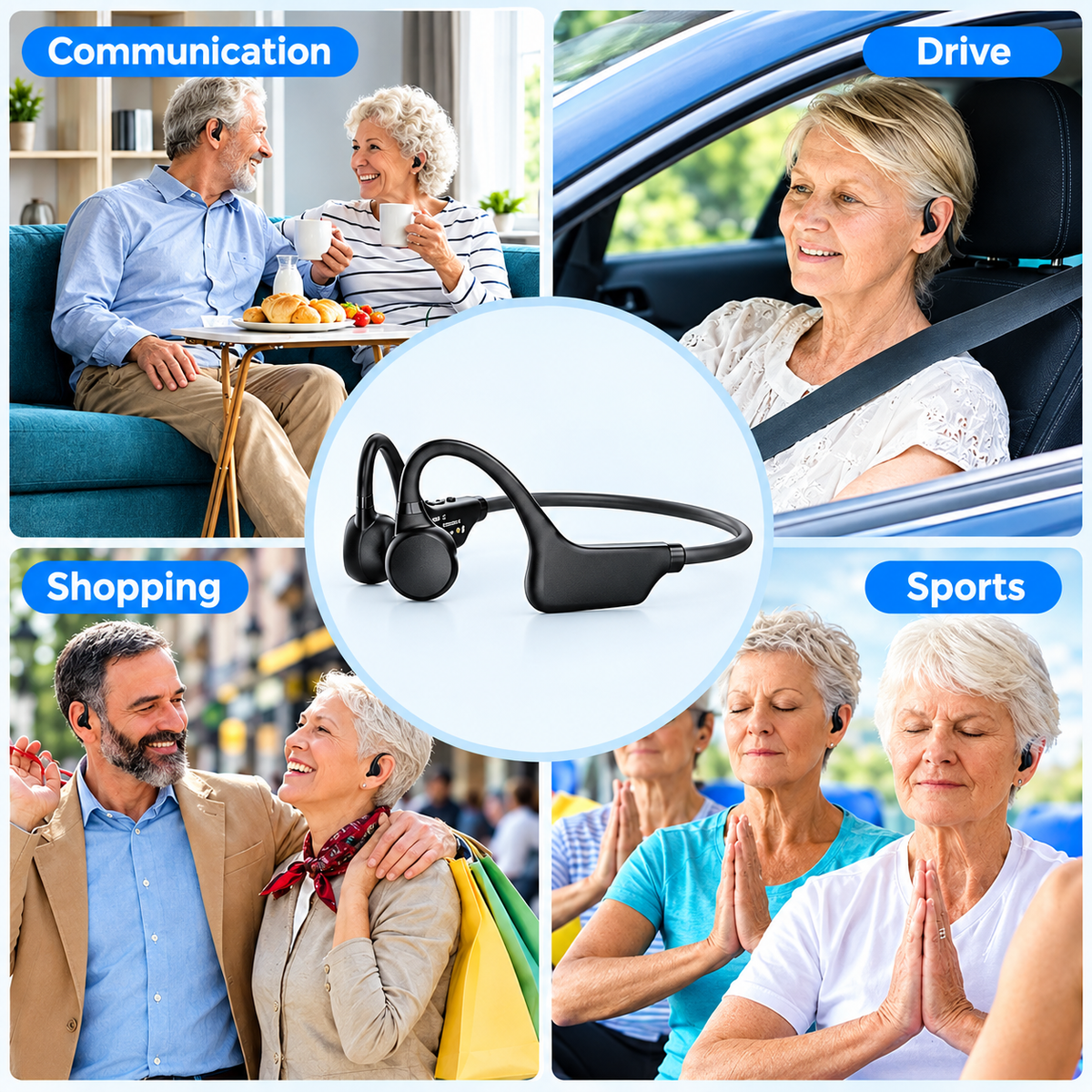 🔥 Hear Conversations More Clearly – Comfortable Bone-Conduction Hearing Support