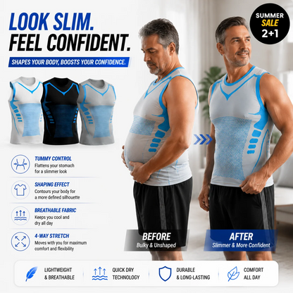 💪Men's Slimming Compression Vest | Posture Corrector Base Layer