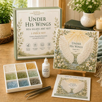Psalms of Comfort and Strength Sea Glass Art Kit