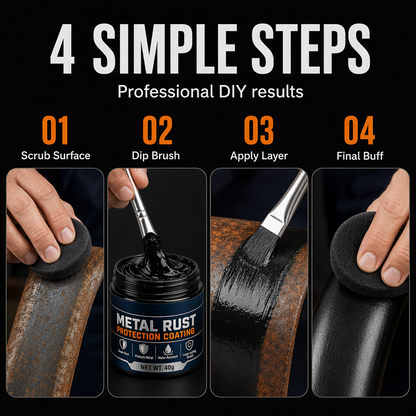 🥳 2026 HOT SALE – 50K+ SOLD! 🔧 60% OFF Metal Rust Repair Paste – Restores rusty gates. railings & tools with a protective coating. 🛡️✨