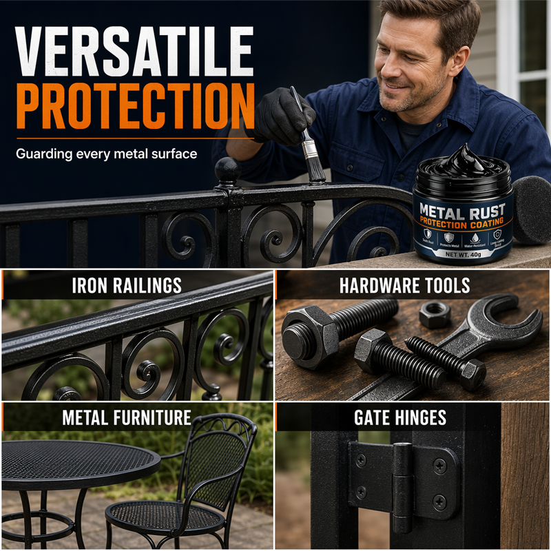 🥳 2026 HOT SALE – 50K+ SOLD! 🔧 60% OFF Metal Rust Repair Paste – Restores rusty gates. railings & tools with a protective coating. 🛡️✨
